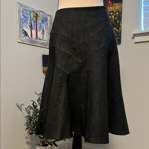 Sandro Black Denim Midi